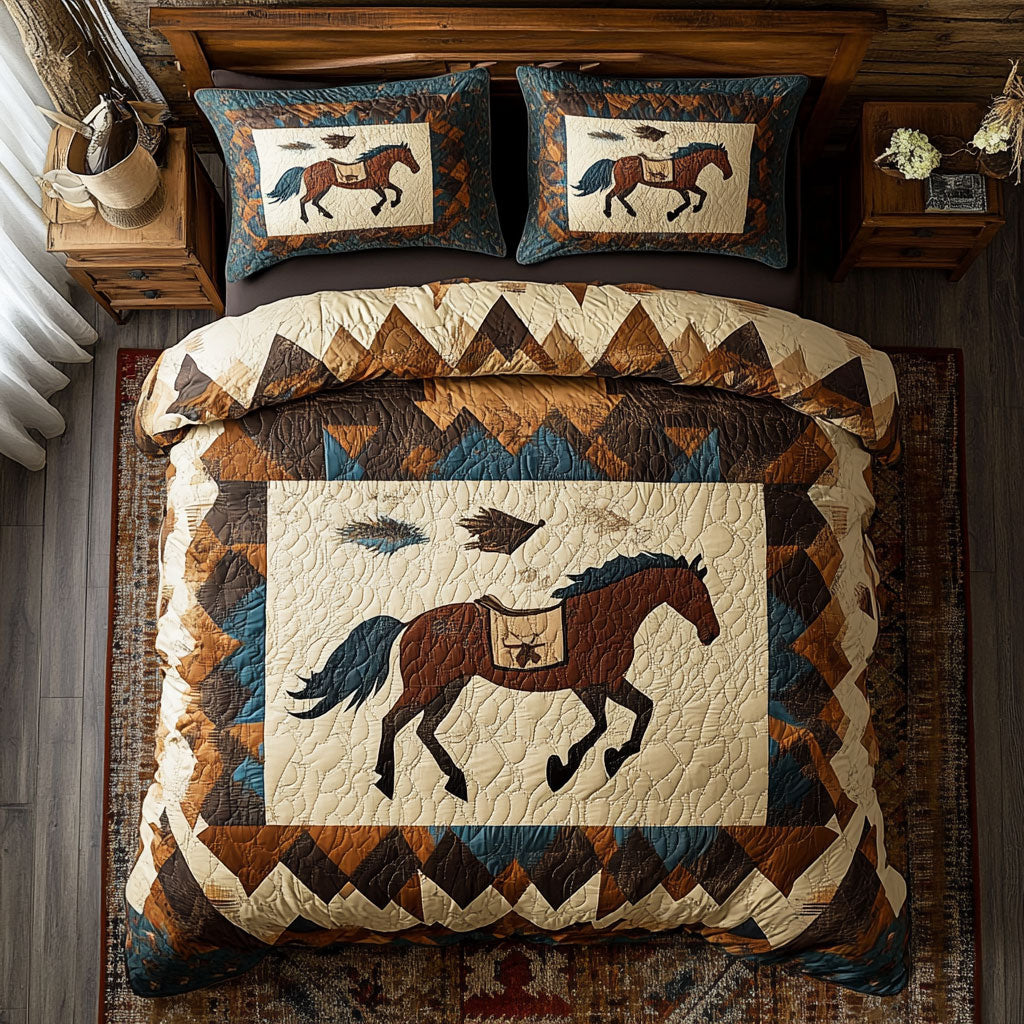 Horse Native American WX1002032CL Duvet Cover Set