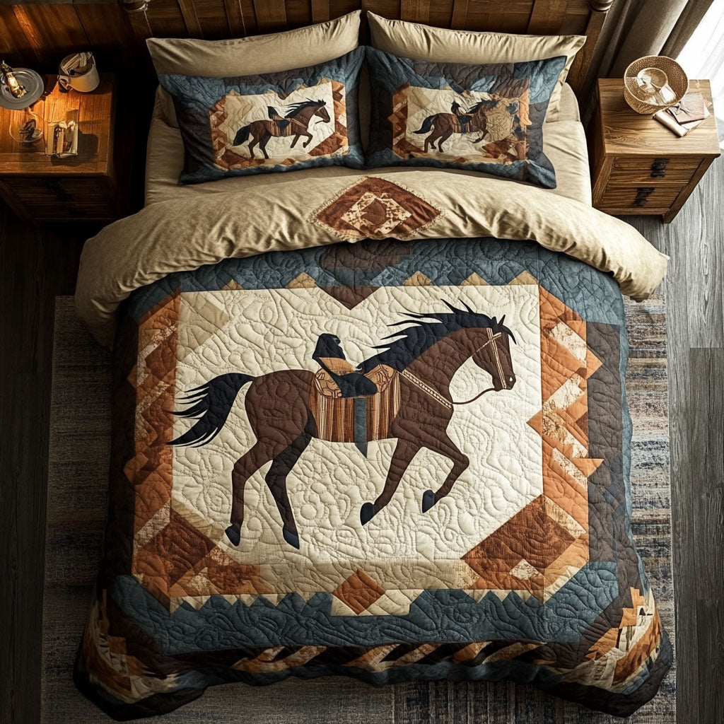 Horse Native American WX1002033CL Duvet Cover Set