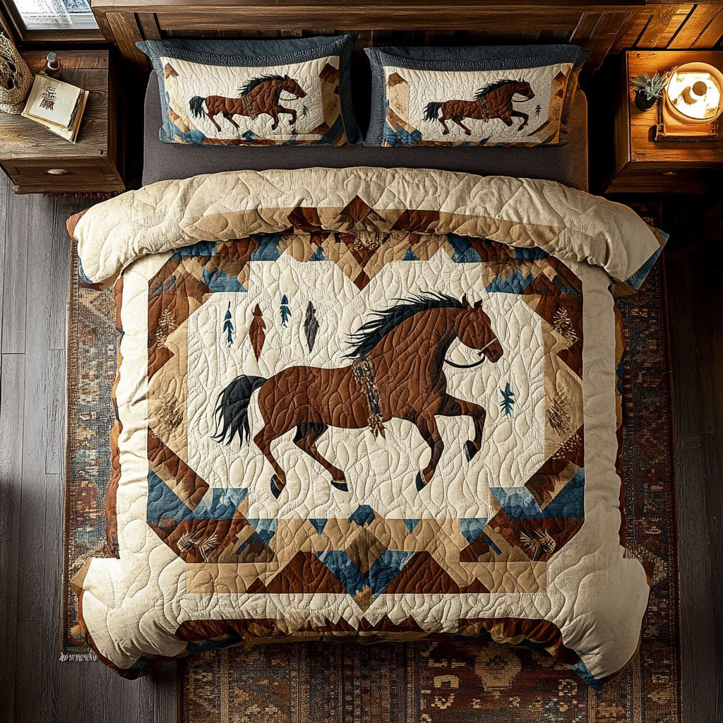 Horse Native American WX1002034CL Duvet Cover Set