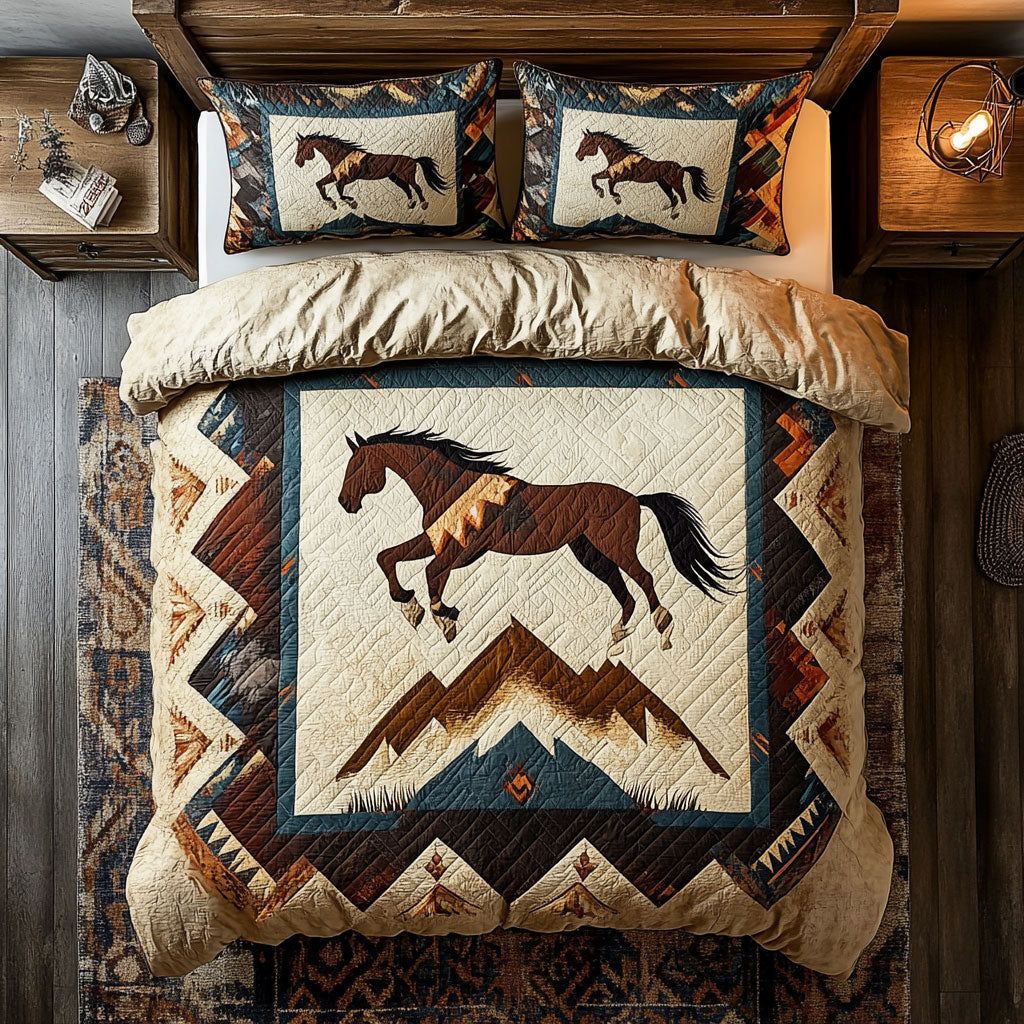 Horse Native American WX1002035CL Duvet Cover Set