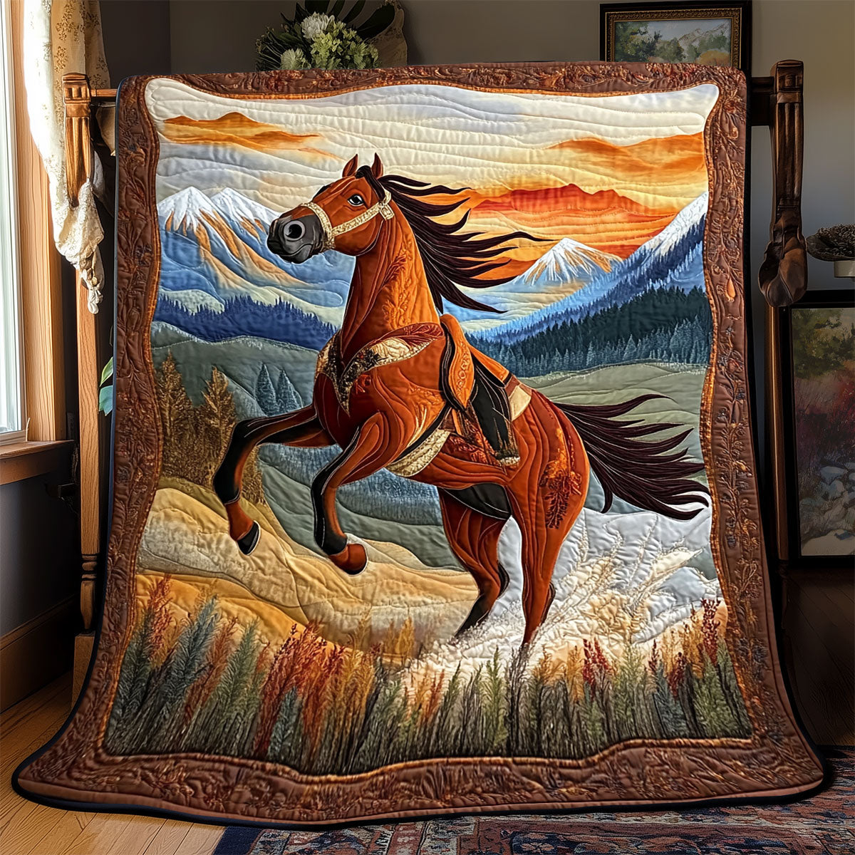 Horse WX0702052CL Quilt