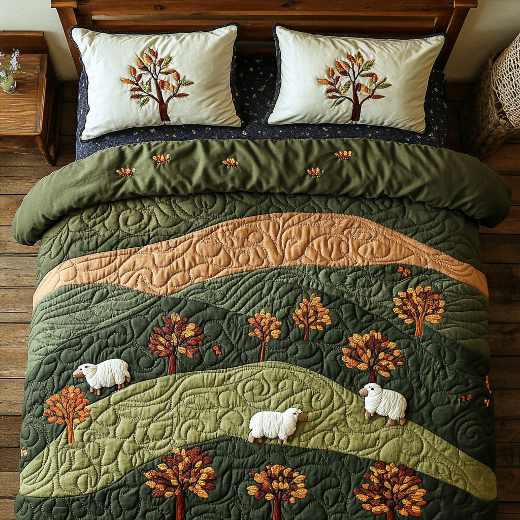 Lamb In Grass WX2102105CL Duvet Cover Set