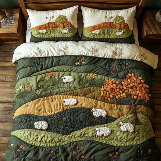 Lamb In Grass WX2102107CL Duvet Cover Set