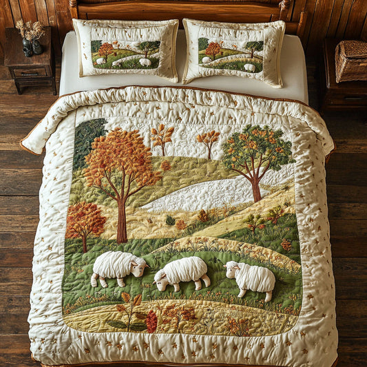 Lamb In Grass WX2102108CL Duvet Cover Set