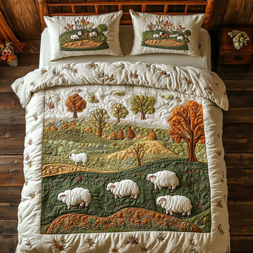 Lamb In Grass WX2102111CL Duvet Cover Set