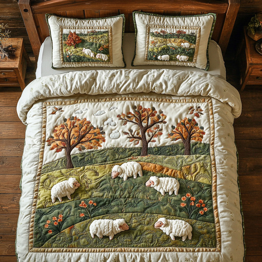 Lamb In Grass WX2102112CL Duvet Cover Set