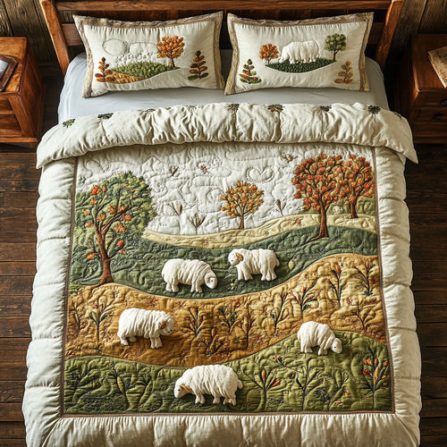 Lamb In Grass WX2102113CL Duvet Cover Set