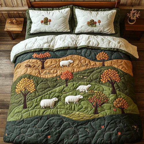 Lamb In Grass WX2102114CL Duvet Cover Set