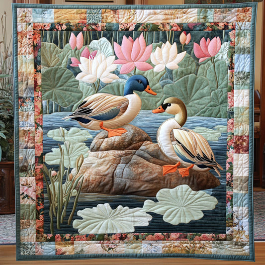 Lotus Mandarin Duck WJ1302017CL Quilt