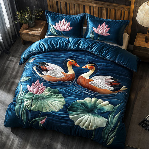 Lotus Mandarin Duck WJ1302033CL Duvet Cover Set