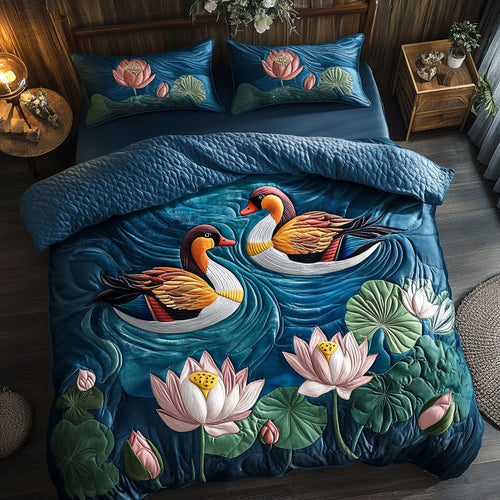 Lotus Mandarin Duck WJ2002025CL Duvet Cover Set