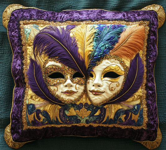 Mardi Gras Carnival Splendor WJ0802071CL Quilt Pillow Case