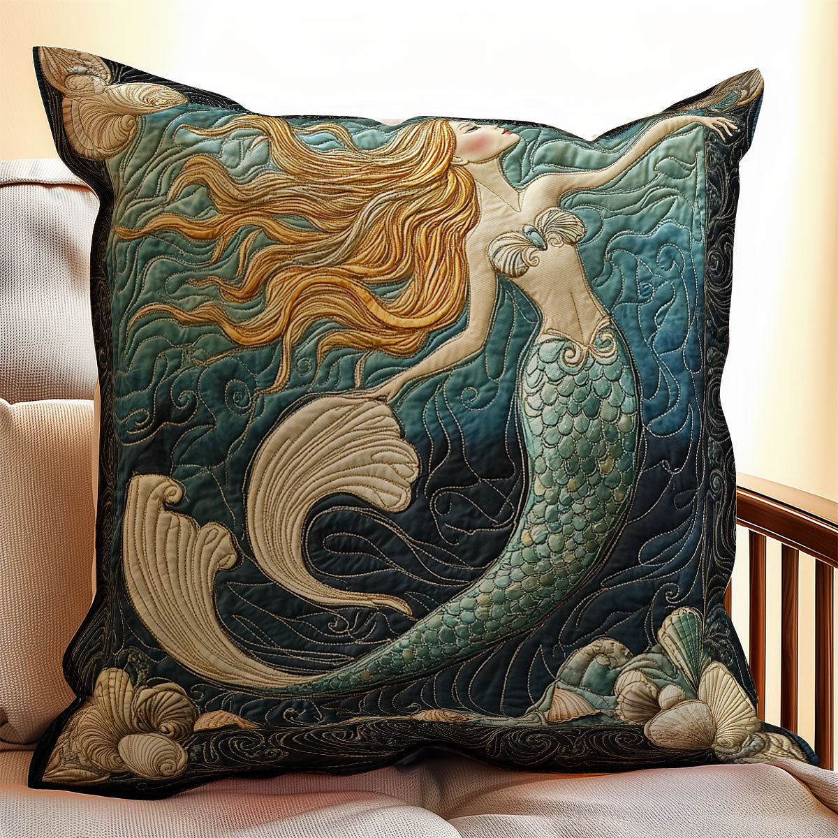 Mermaid WX2802099CL Quilt Pillow Case