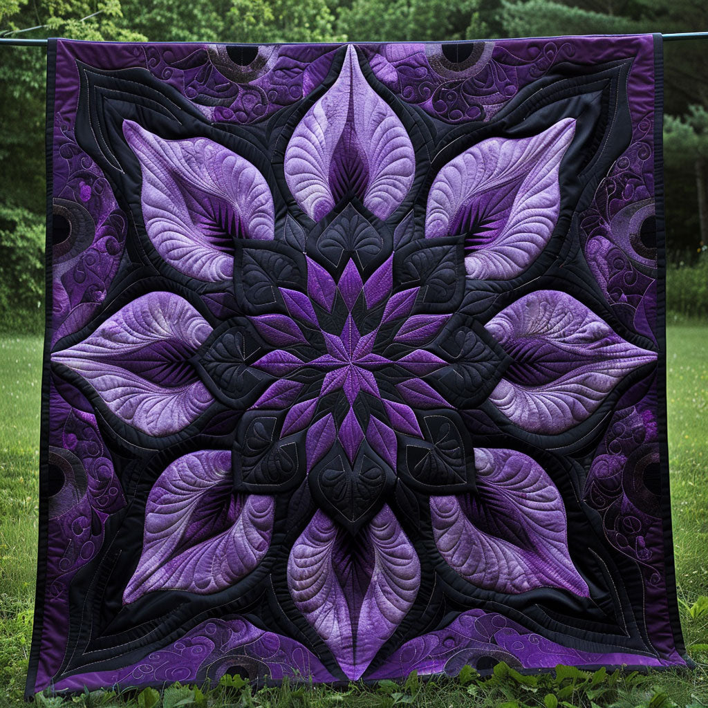 Mystic Purple Bloom WJ1103015CL Quilt