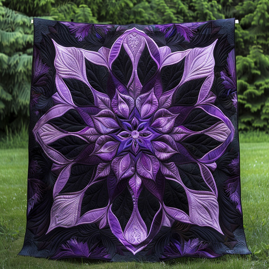 Mystic Purple Bloom WJ1203019CL Quilt