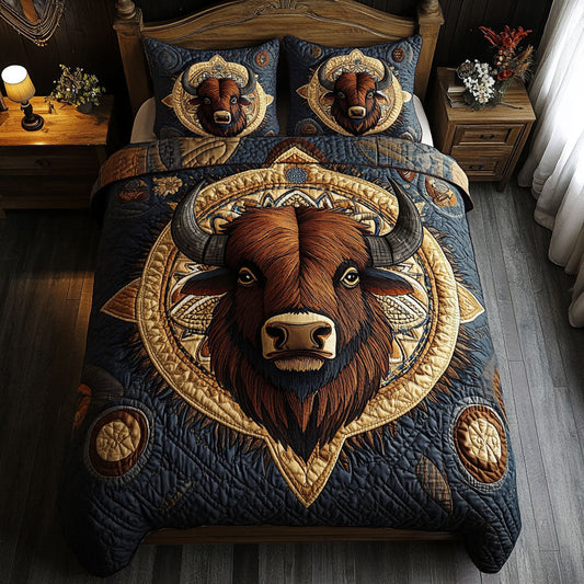 Native American Bison WJ0503018CL Duvet Cover Set