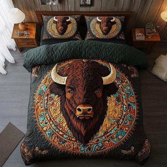 Native American Bison WJ0503019CL Duvet Cover Set