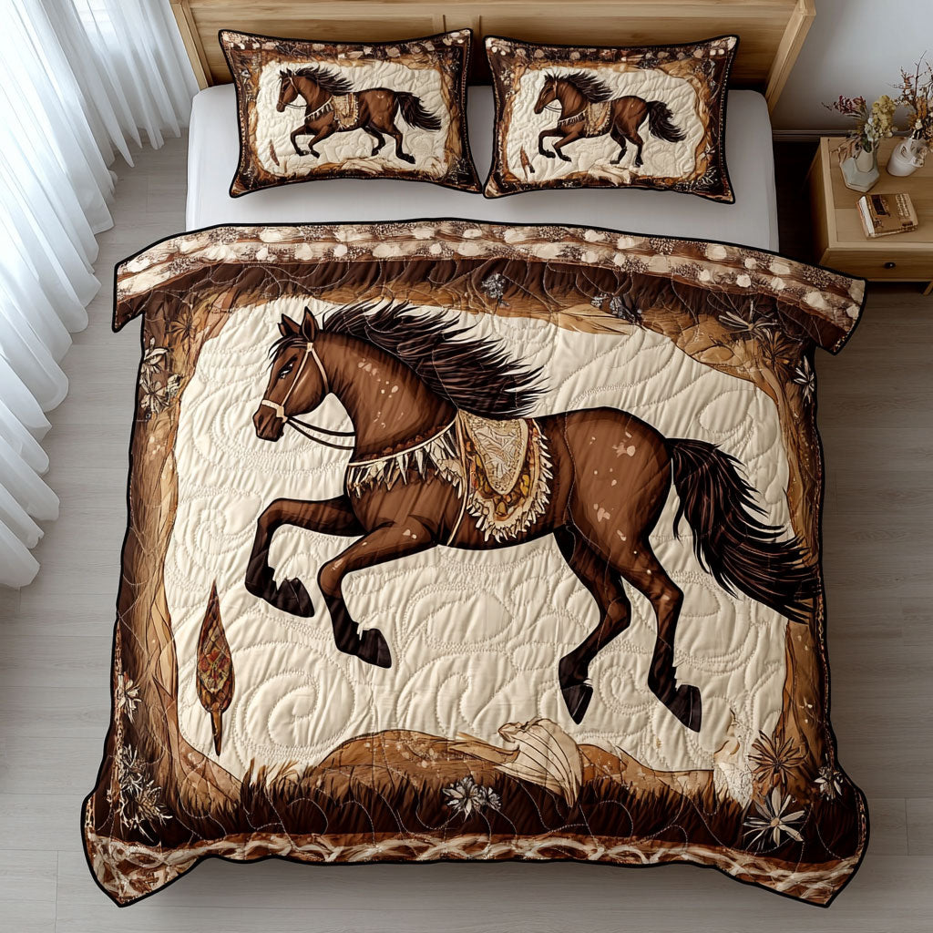 Native American Horse WJ0703044CL Duvet Cover Set