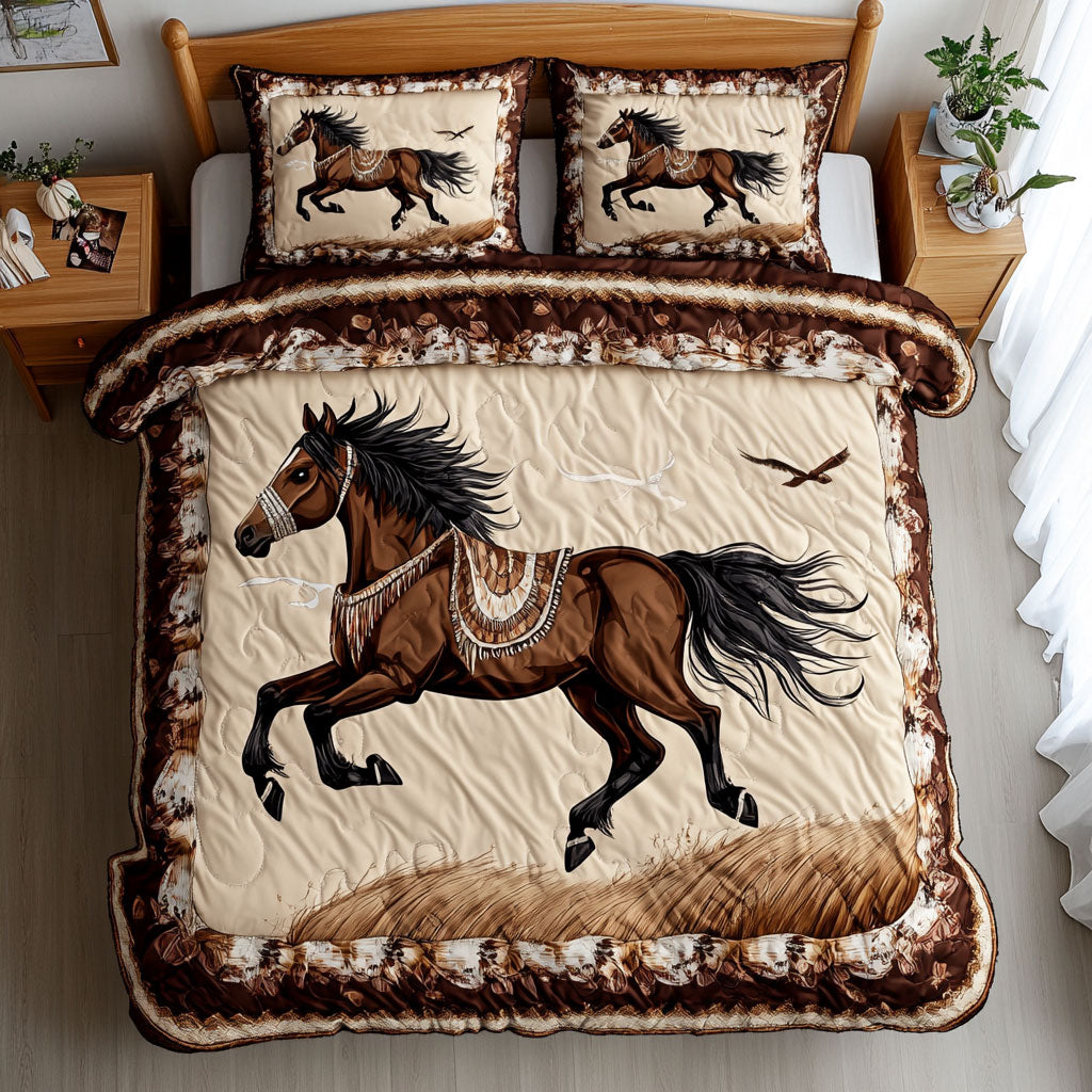 Native American Horse WJ0503022CL Duvet Cover Set