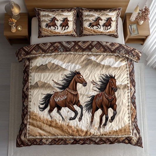 Native American Horse WJ0603022CL Duvet Cover Set