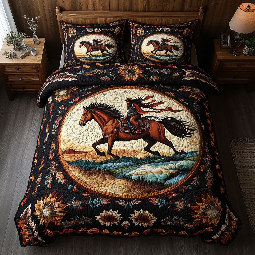 Native American Horse WJ0603023CL Duvet Cover Set