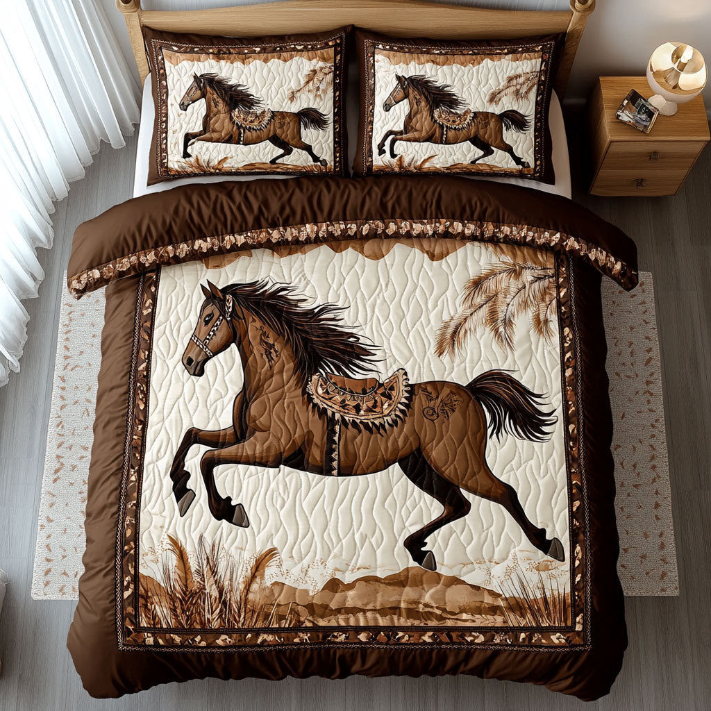 Native American Horse WJ0803046CL Duvet Cover Set