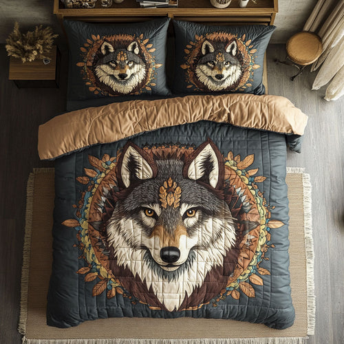 Native American Wolf WJ0703046CL Duvet Cover Set