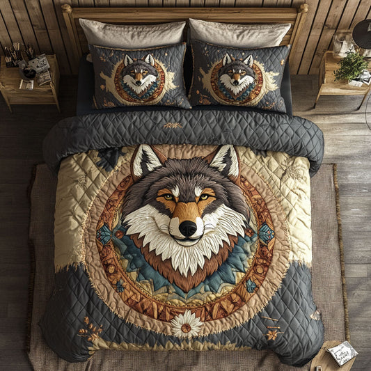 Native American Wolf WJ0703047CL Duvet Cover Set