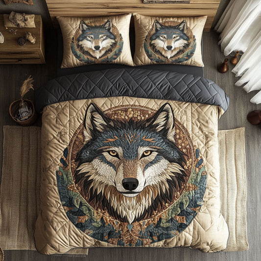 Native American Wolf WJ0603024CL Duvet Cover Set