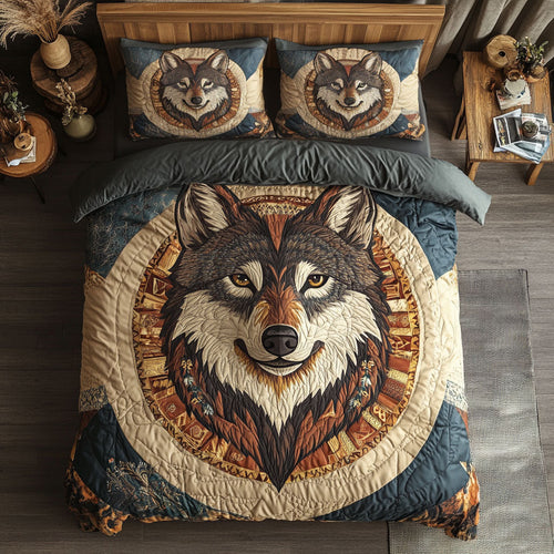 Native American Wolf WJ0603025CL Duvet Cover Set