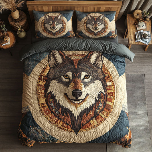 Native American Wolf WJ0603025CL Duvet Cover Set