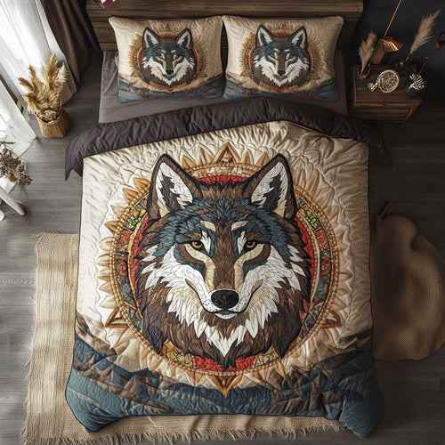 Native American Wolf WJ0803048CL Duvet Cover Set