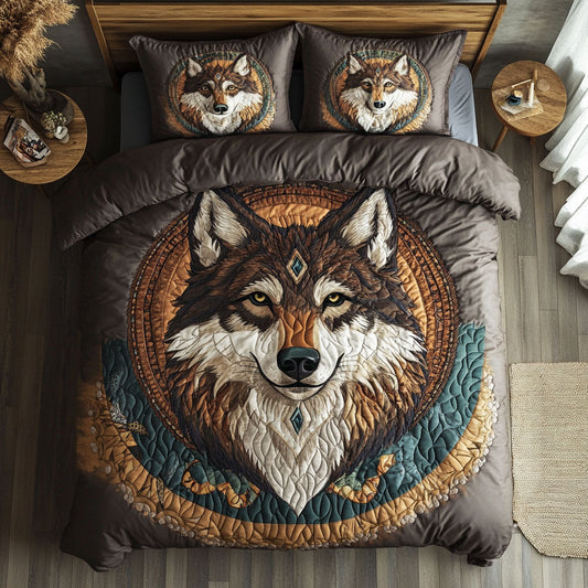 Native American Wolf WJ1003043CL Duvet Cover Set