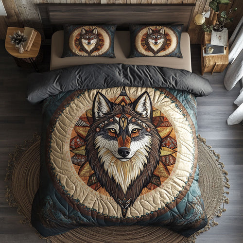 Native American Wolf WJ1103038CL Duvet Cover Set