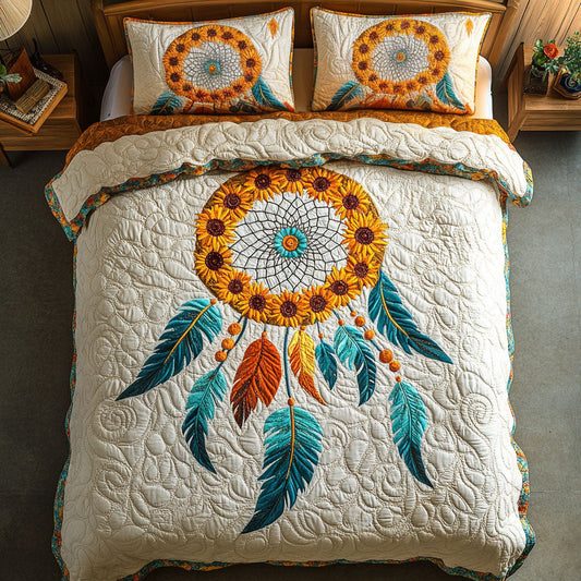 Native Sunflower Dreamcatcher WJ0602069CL Duvet Cover Set