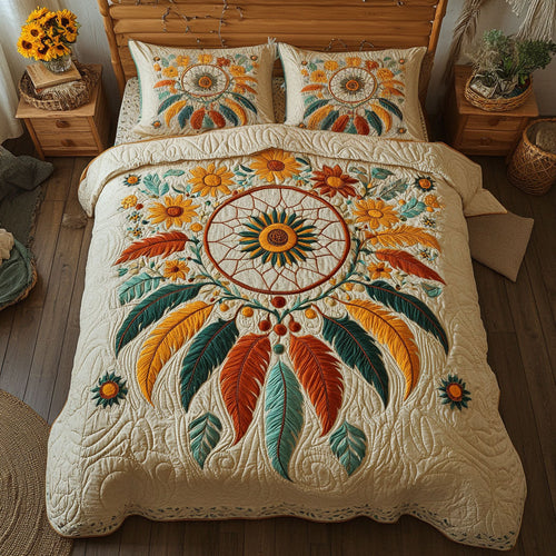 Native Sunflower Dreamcatcher WJ0702051CL Duvet Cover Set