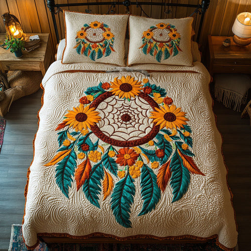 Native Sunflower Dreamcatcher WJ0802058CL Duvet Cover Set