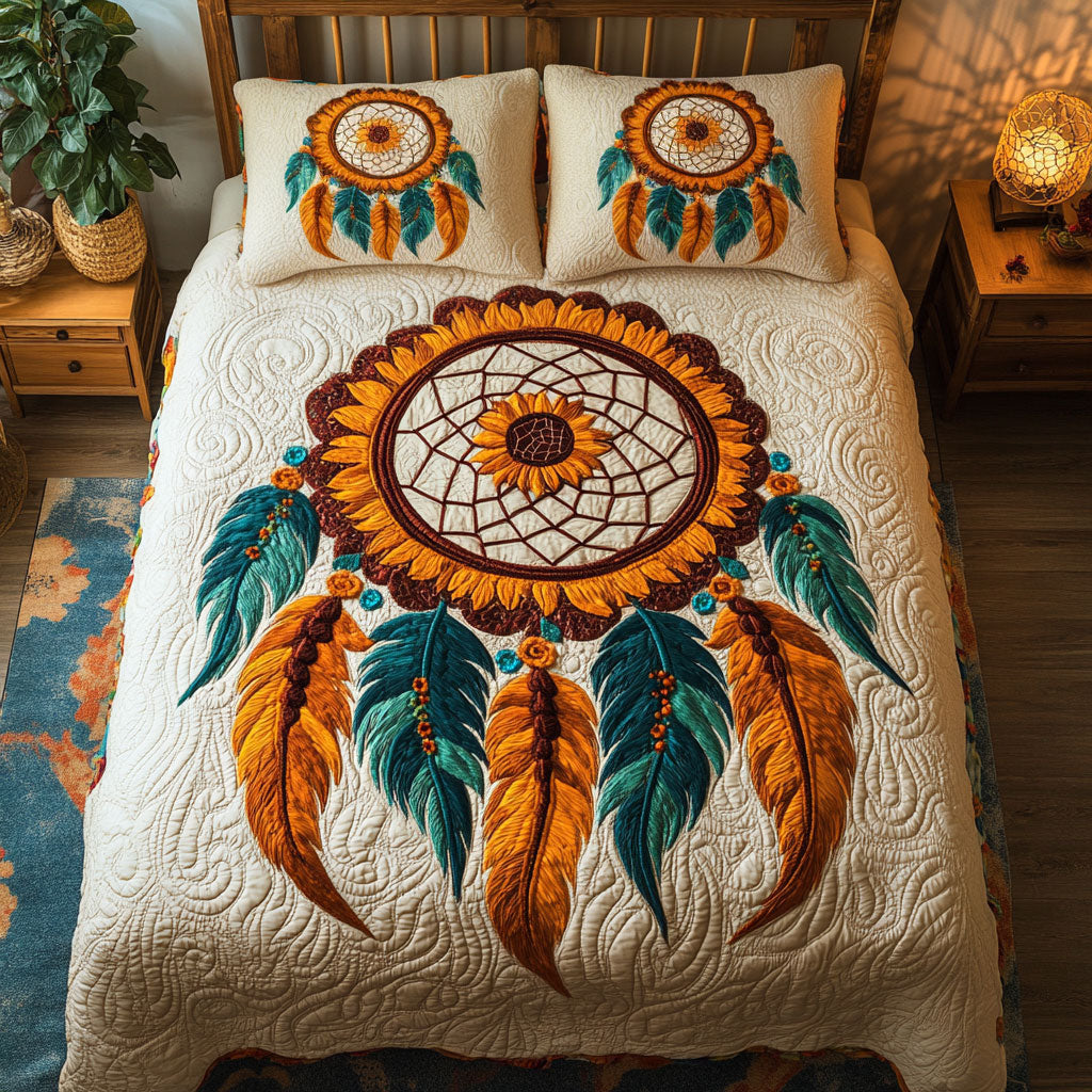 Native Sunflower Dreamcatcher WJ0802060CL Duvet Cover Set