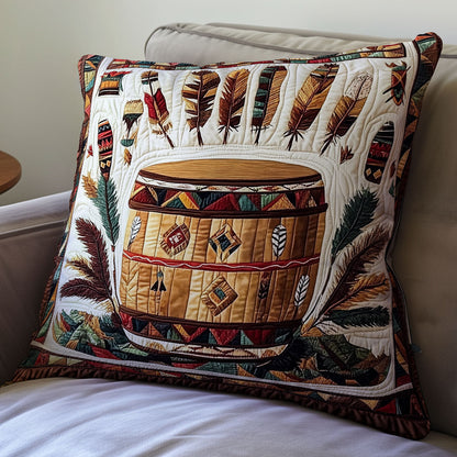 Native American Drum WX0602163CL Quilt Pillow Case