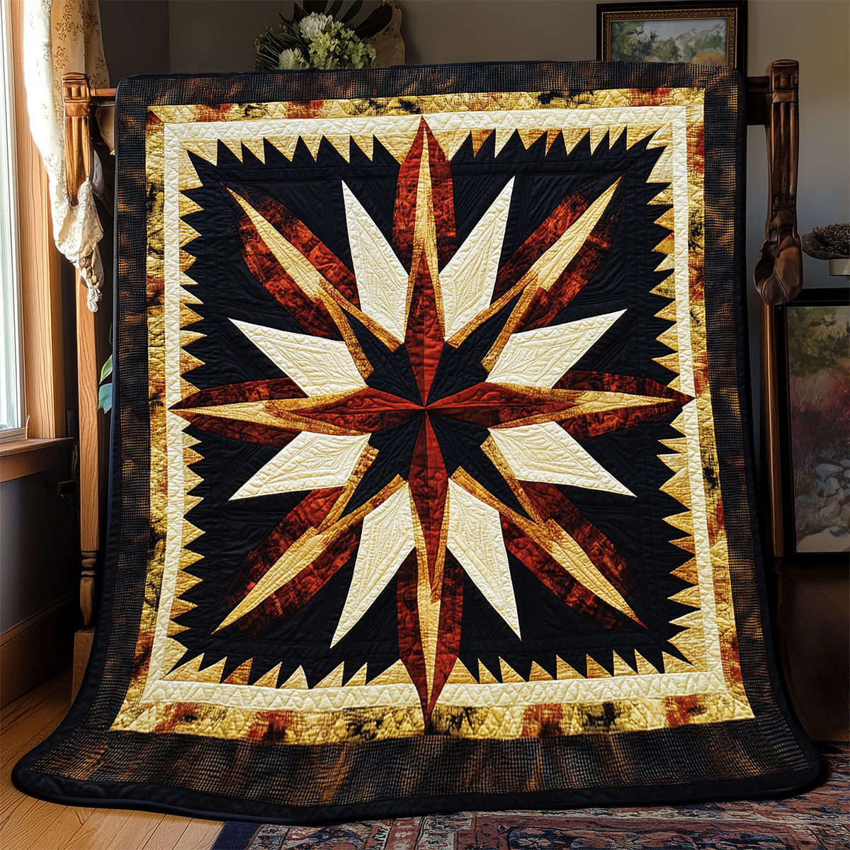 Native American Star WX1302119CL Quilt