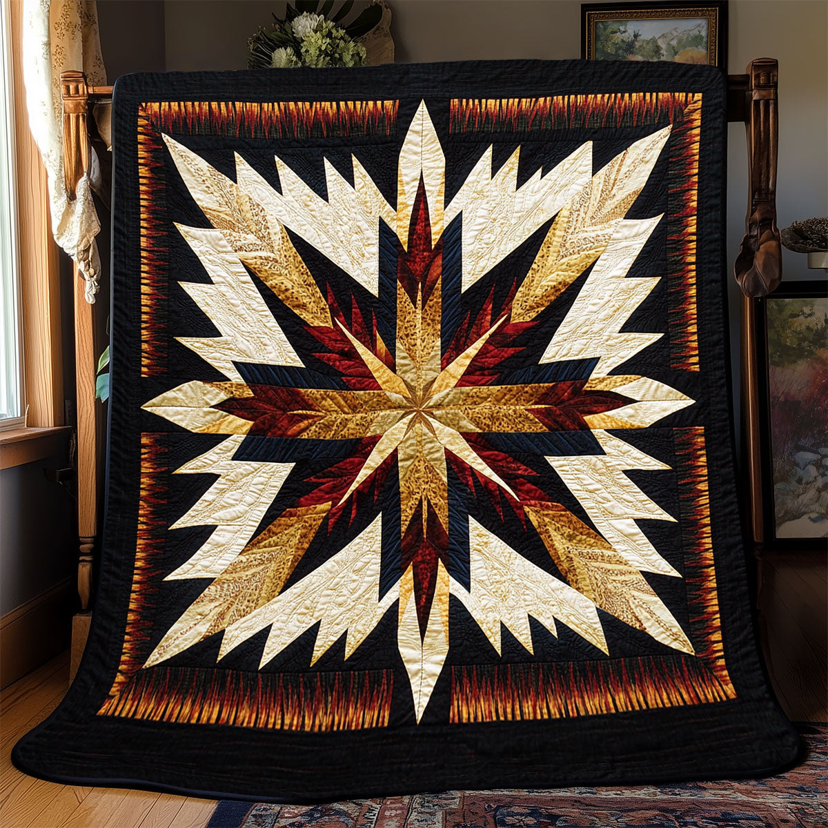 Native American Star WX1302124CL Quilt