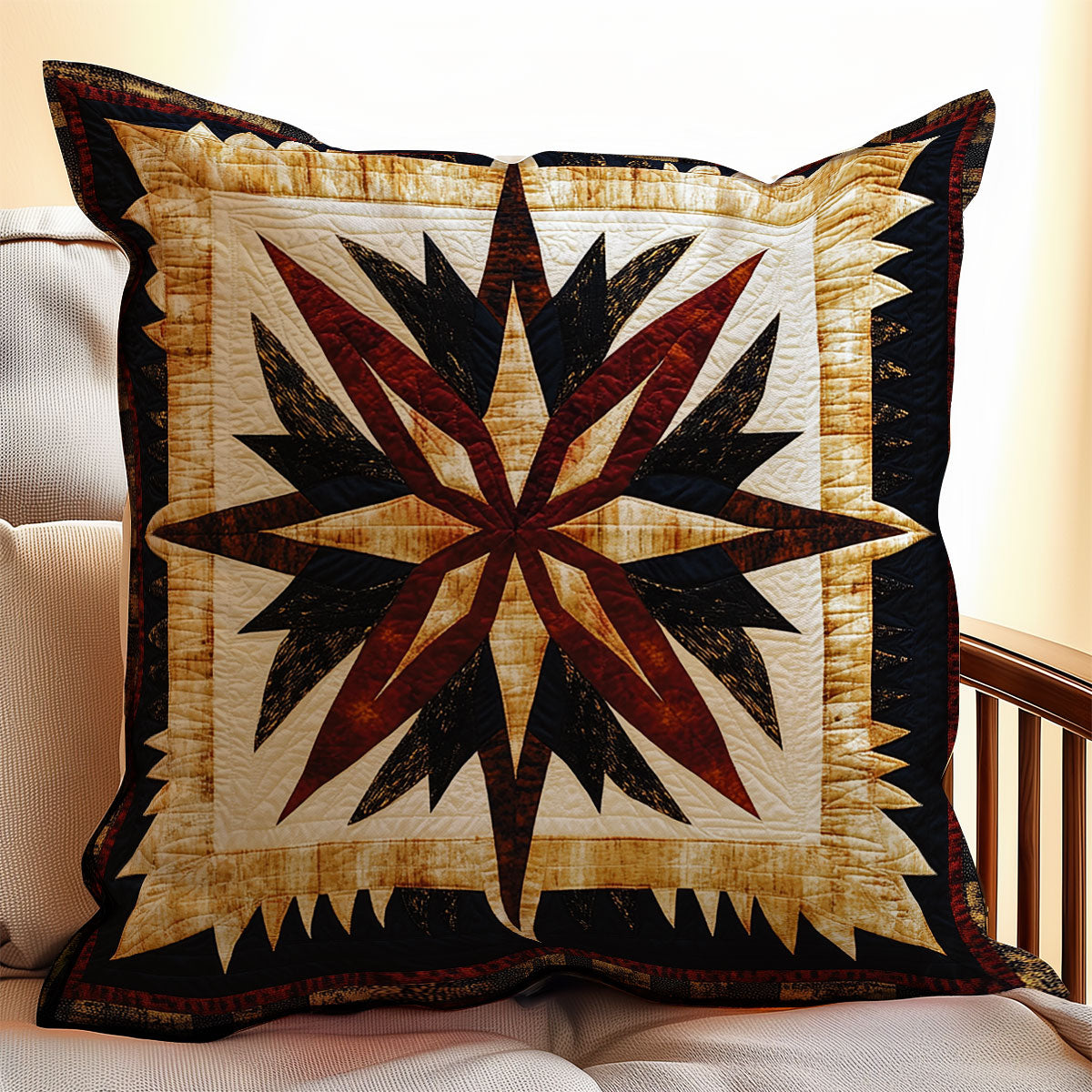 Native American Star WX1302325CL Quilt Pillow Case