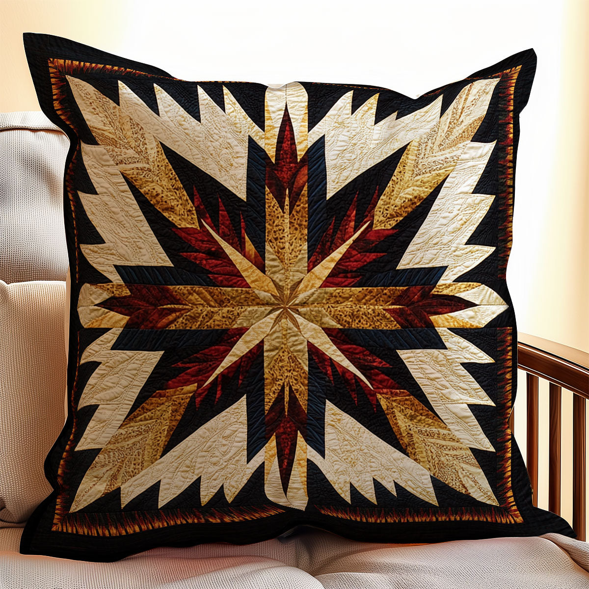 Native American Star WX1302328CL Quilt Pillow Case