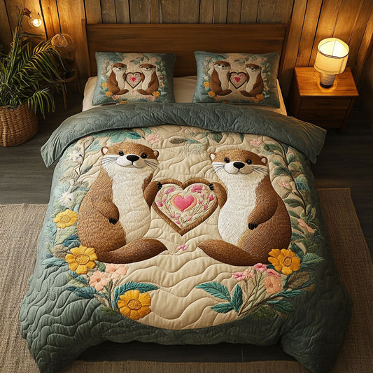 Otterly Adorable Love WJ0802062CL Duvet Cover Set