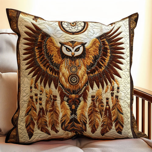 Owl Native American WX0501148CL Quilt Pillow Case