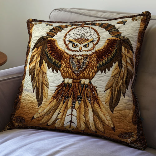 Owl Native American WX0501149CL Quilt Pillow Case