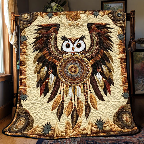 Owl Native American WX0502068CL Quilt