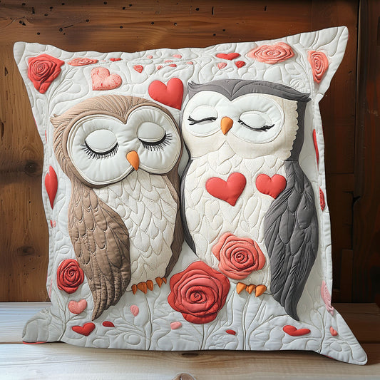 Owl Valentine WX0702160CL Quilt Pillow Case