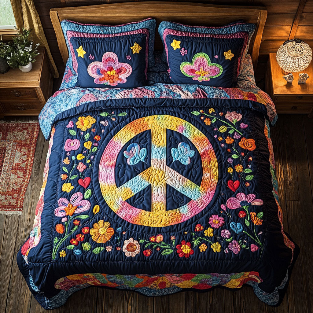 Peace Sign WX1801092CL Duvet Cover Set