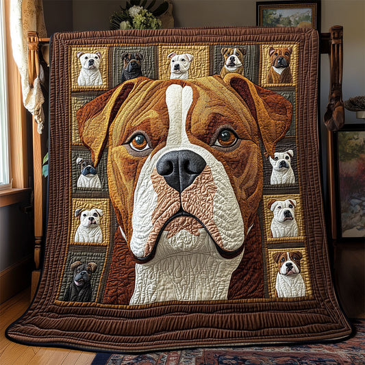 Pitbull Potrait WX1302142CL Quilt